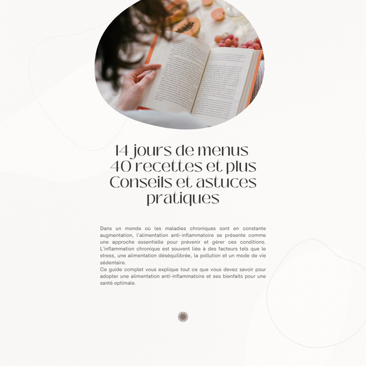 Mets en place ton alimentation anti-inflammatoire facilement – 14 jours de menus + 40 recettes gourmandes