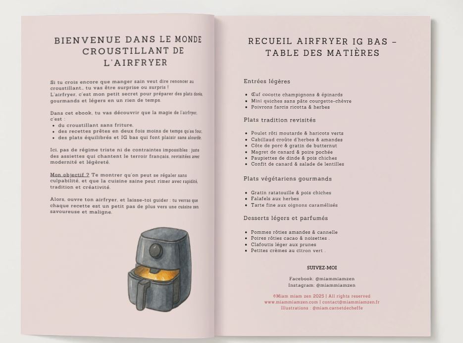 Ebook Airfryer IG bas - 16 recettes tradition françaises revisitées (≤ 400 kcal, croustillant & léger)