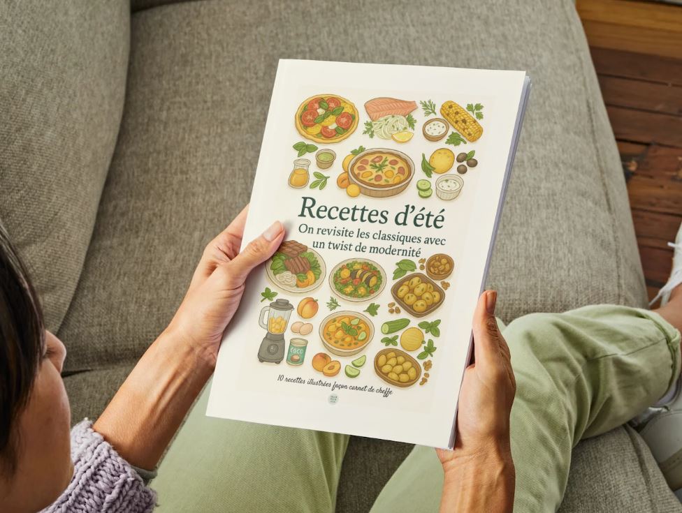 Ebook - Les classiques d’été revisités - 10 recettes illustrées façon carnet de cheffe (PDF à télécharger)