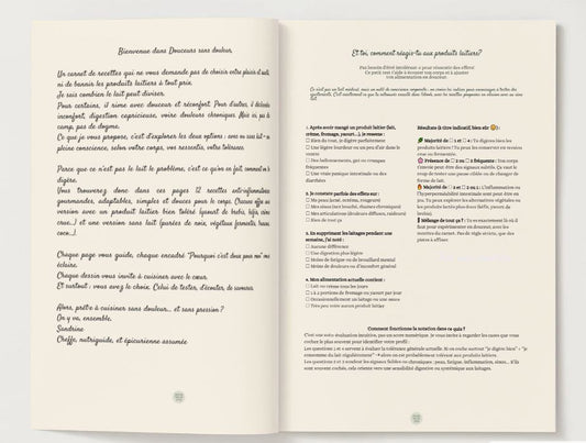 Douceurs sans douleur - 12 recettes illustrées anti-inflammatoires avec ou sans lait